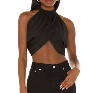 Superdown Emani wrap crop top - Revolve